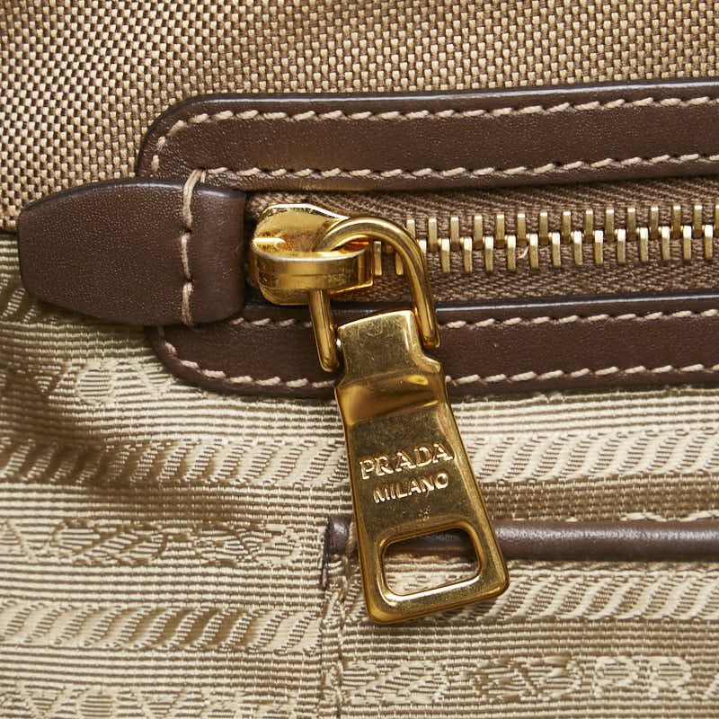 Prada Prada Prada Canvas Leather 2WAY Handbag Shoulder Bag Canvas Handbag in Very Good Condition Size ONE SIZE - 8 Thumbnail