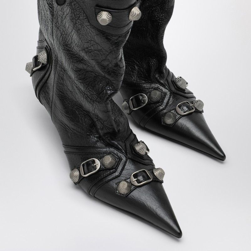Balenciaga Balenciaga Cagole Wide Black Ankle Boot Size US 6.5 / IT 36.5 - 5 Thumbnail