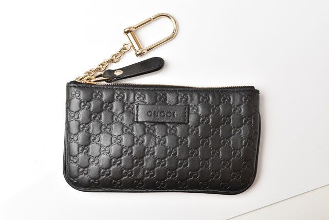 Gucci Gucci Gucci Leather Key Case/Coin Case with Key Ring Leather Key Holder 544248 in Pristine Condition Size ONE SIZE - 4 Thumbnail