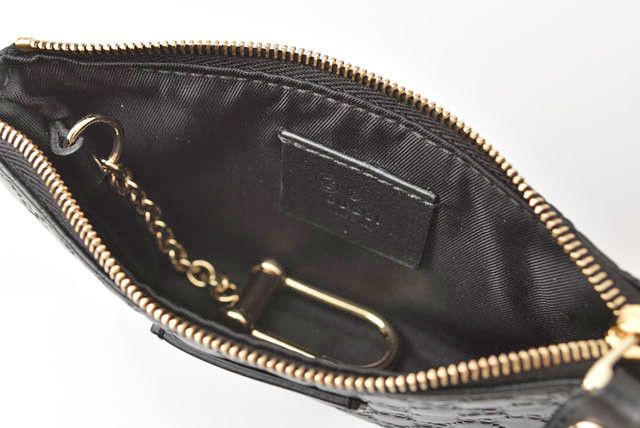 Gucci Gucci Gucci Leather Key Case/Coin Case with Key Ring Leather Key Holder 544248 in Pristine Condition Size ONE SIZE - 6 Thumbnail