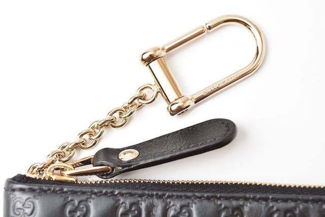 Gucci Gucci Gucci Leather Key Case/Coin Case with Key Ring Leather Key Holder 544248 in Pristine Condition Size ONE SIZE - 3 Thumbnail