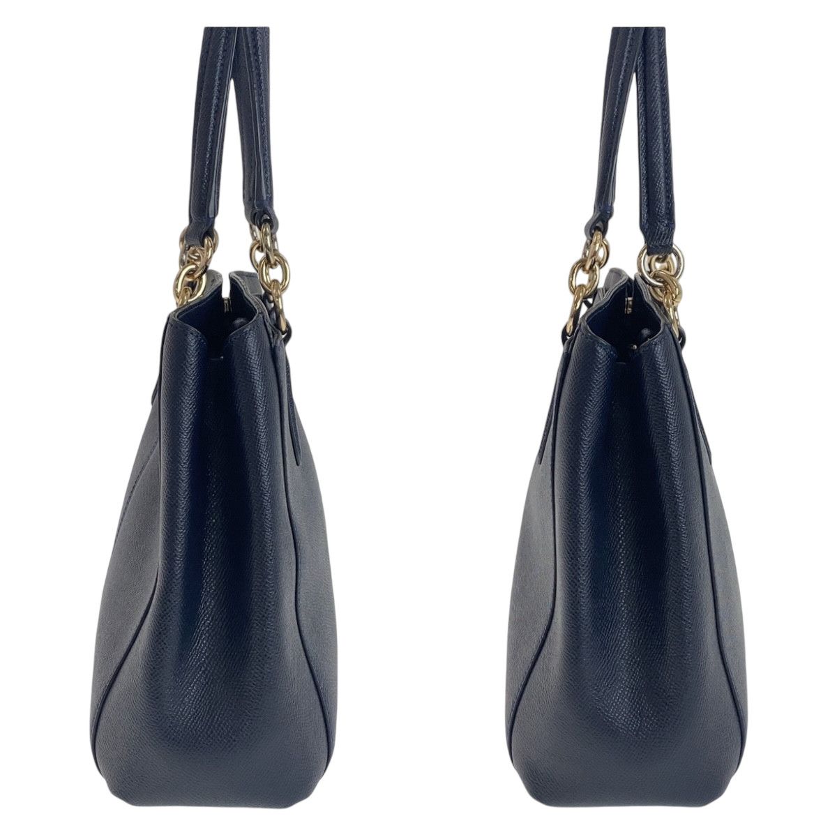 Coach Coach Coach Navy Gold PVC 2way Shoulder Handbag B57847 Plastic Crossbody Bag B57847 in Very Good Condition Size ONE SIZE - 7 Thumbnail