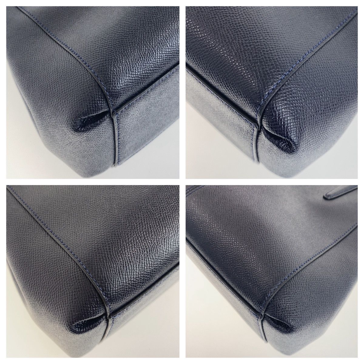 Coach Coach Coach Navy Gold PVC 2way Shoulder Handbag B57847 Plastic Crossbody Bag B57847 in Very Good Condition Size ONE SIZE - 3 Thumbnail