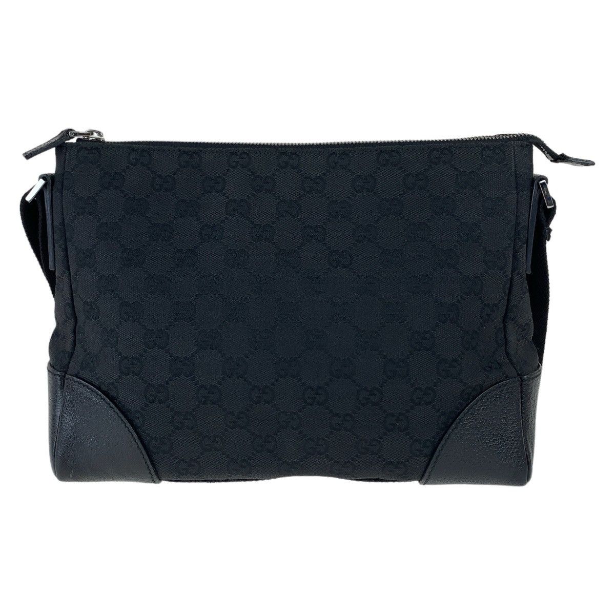 Gucci Gucci Gucci GG Canvas/Leather Messenger Bag 114273 Canvas Crossbody Bag 114273 in Very Good Condition Size ONE SIZE - 2 Thumbnail