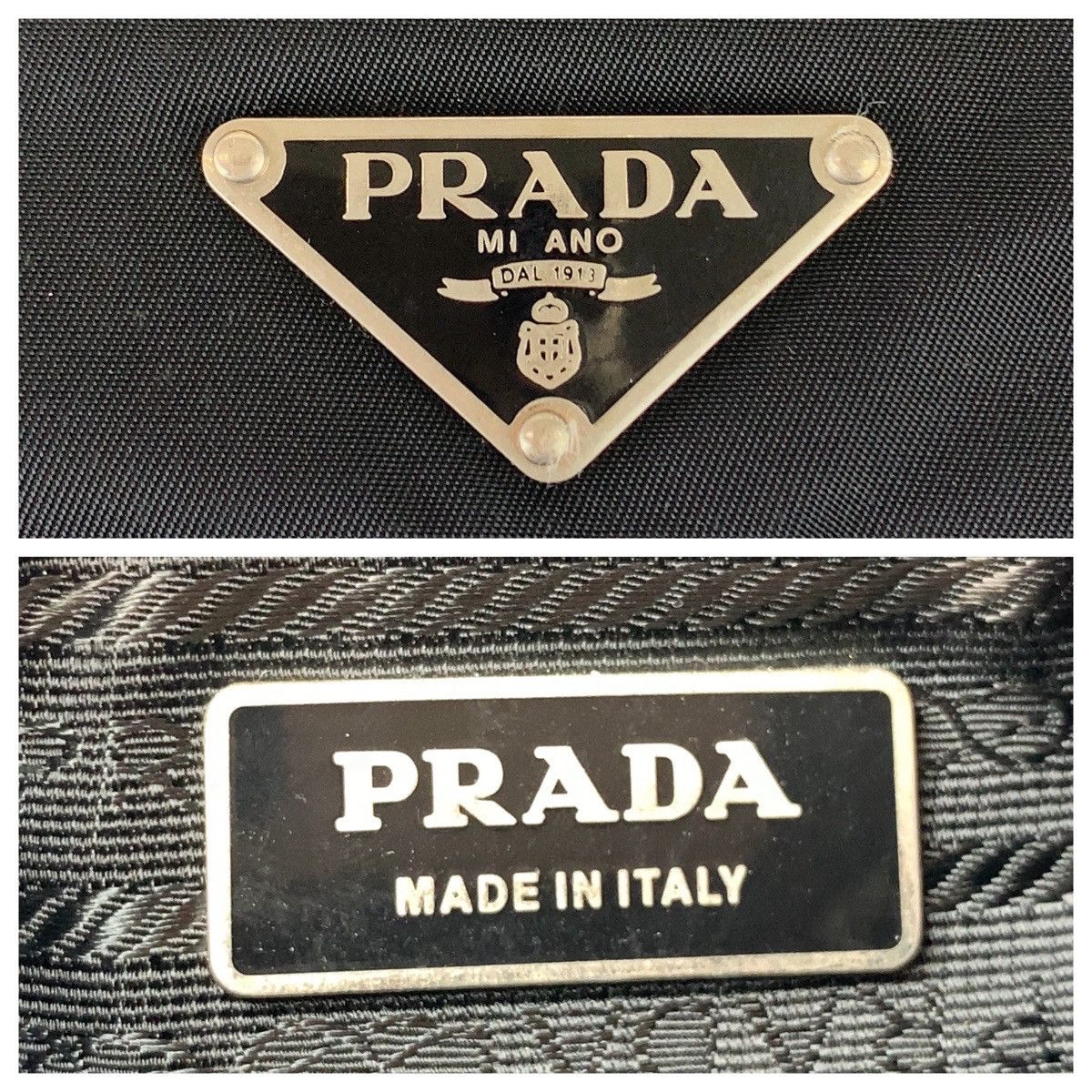 Prada Prada Prada Nylon/Leather/Python Tessuto Triangle Logo Crossbody Bag Canvas Crossbody Bag in Very Good Condition Size ONE SIZE - 10 Thumbnail