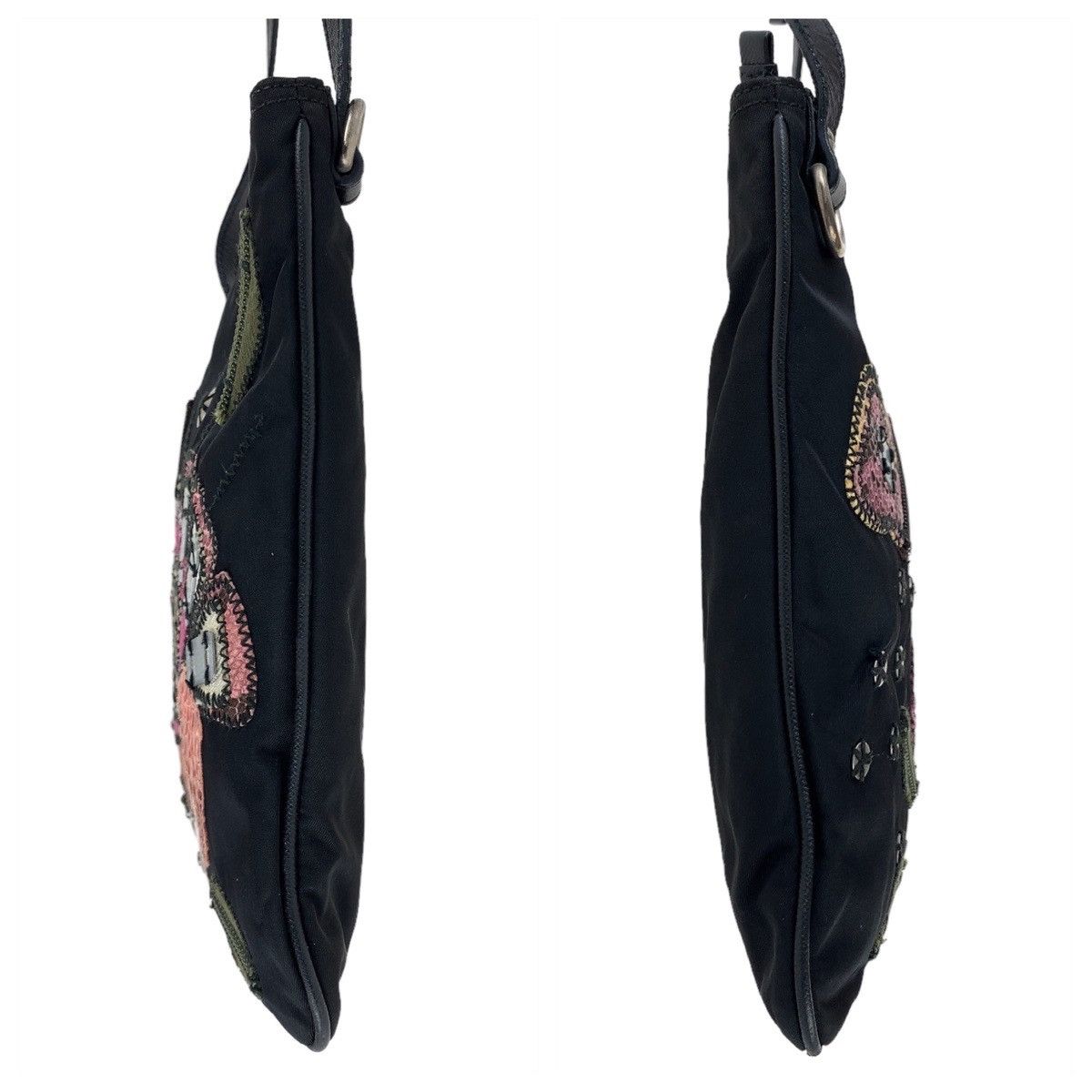 Prada Prada Prada Nylon/Leather/Python Tessuto Triangle Logo Crossbody Bag Canvas Crossbody Bag in Very Good Condition Size ONE SIZE - 5 Thumbnail