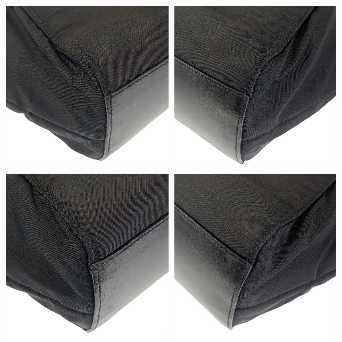 Prada Prada Prada Nylon/Leather Tessuto Tote Bag Canvas Tote Bag in Very Good Condition Size ONE SIZE - 4 Thumbnail
