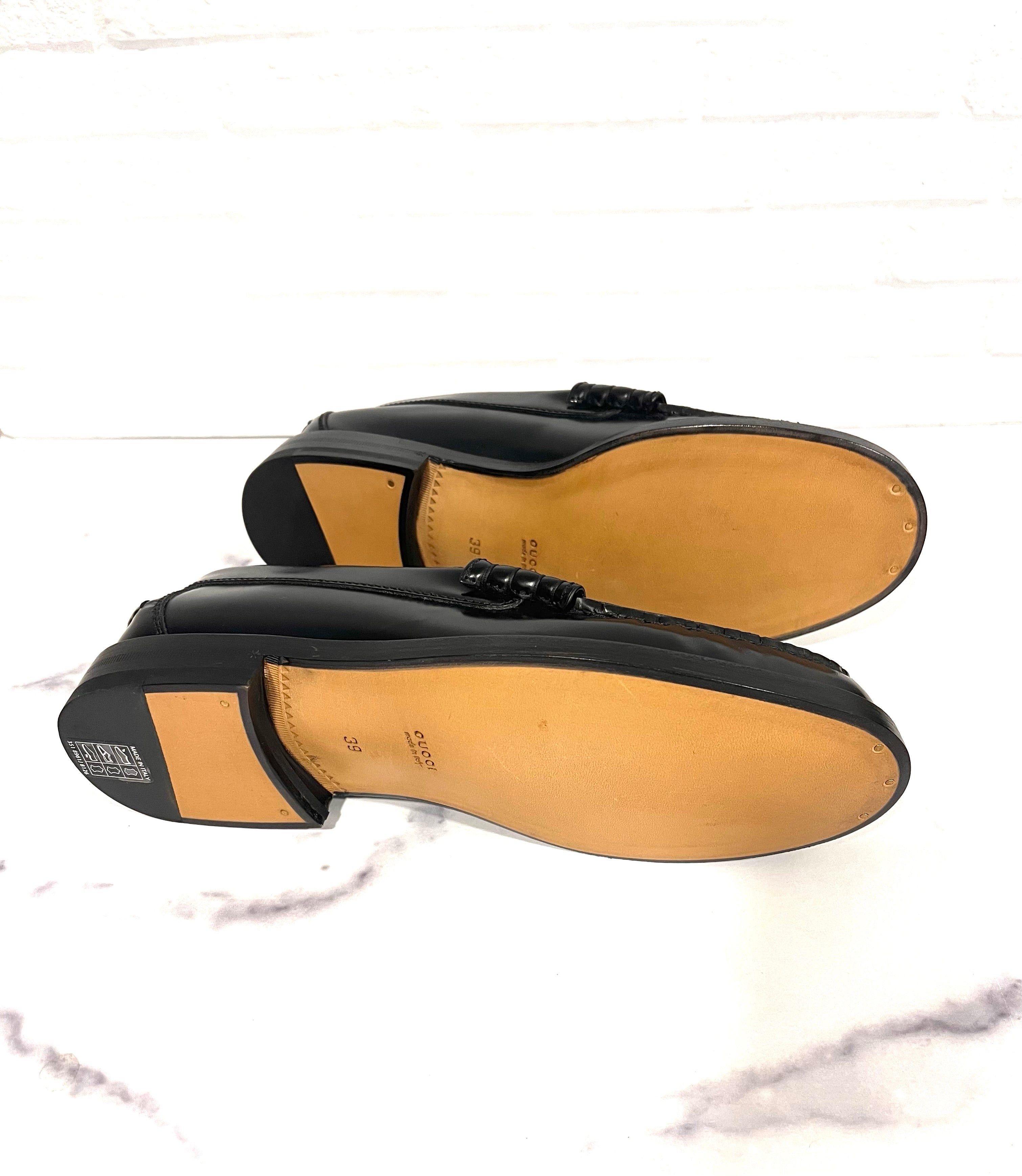 Gucci Gucci Interlocking G Leather Loafers SIZE 39 Size ONE SIZE - 5 Thumbnail