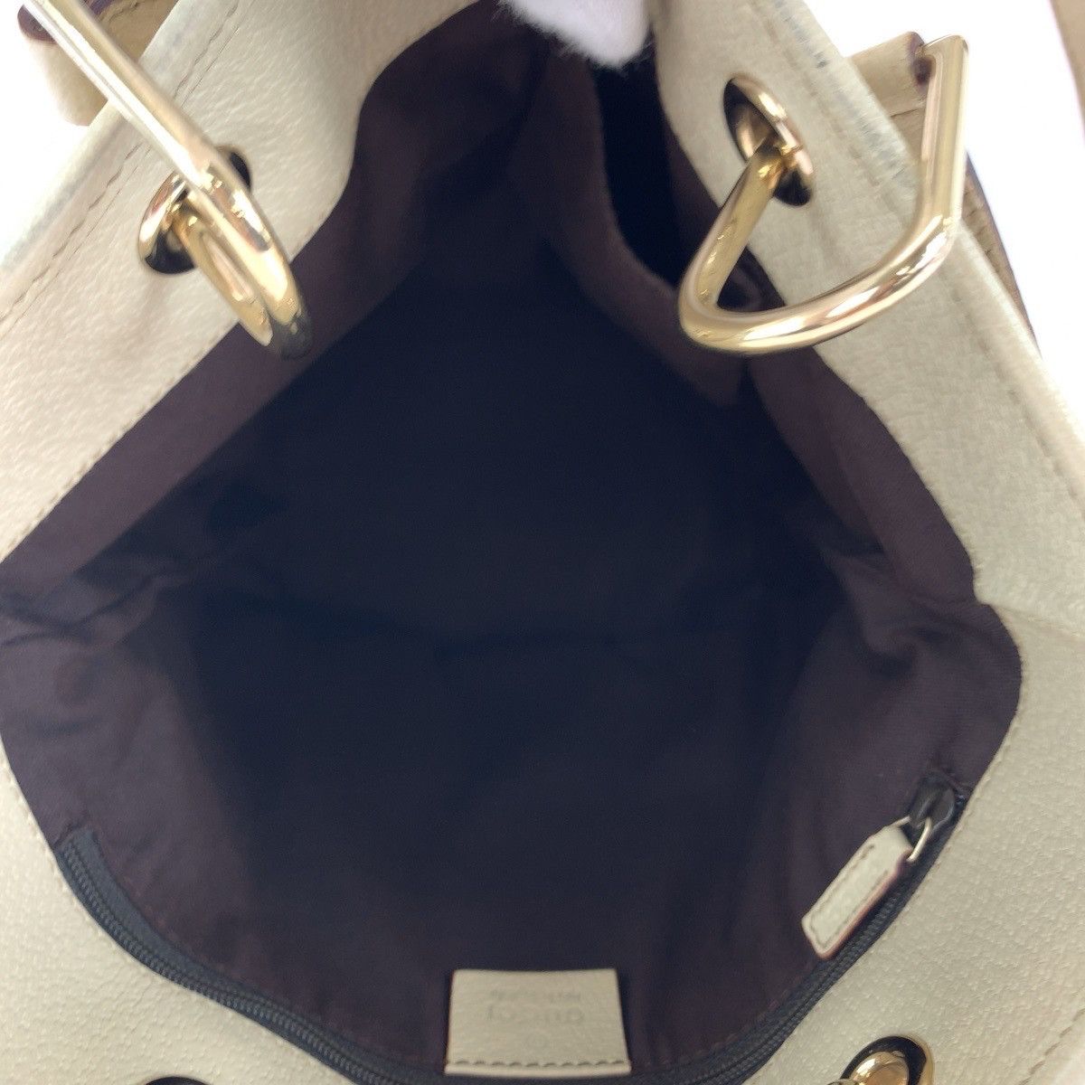 Gucci Gucci Gucci Beige Brown GG Canvas Tote Bag 408595 Canvas Tote Bag 408595 in Very Good Condition Size ONE SIZE - 9 Thumbnail