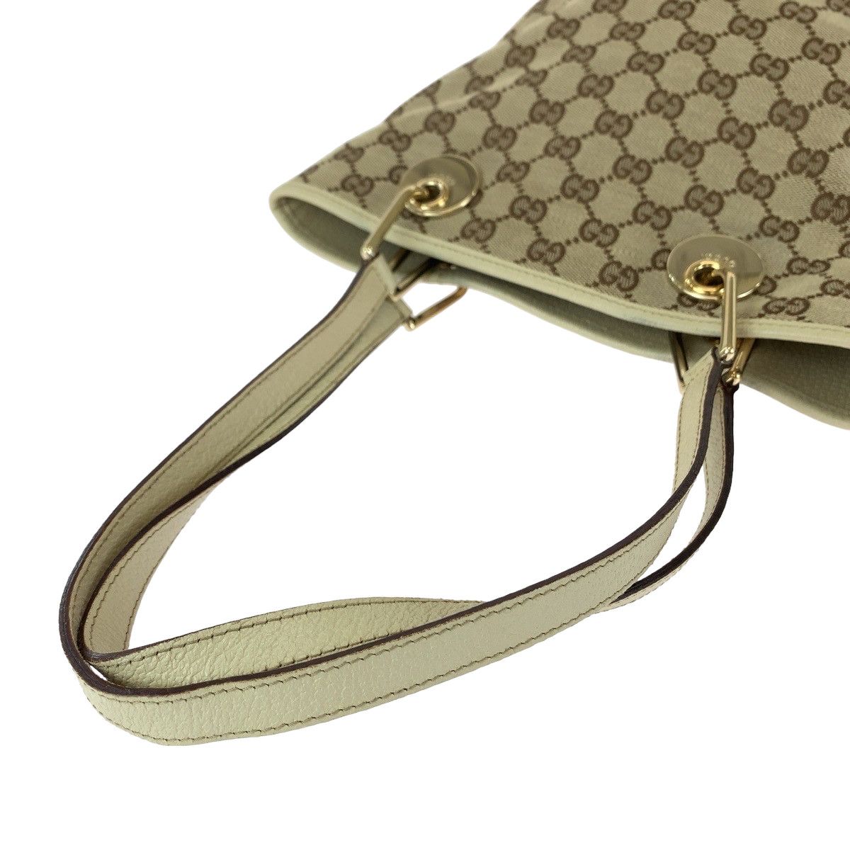 Gucci Gucci Gucci Beige Brown GG Canvas Tote Bag 408595 Canvas Tote Bag 408595 in Very Good Condition Size ONE SIZE - 5 Thumbnail