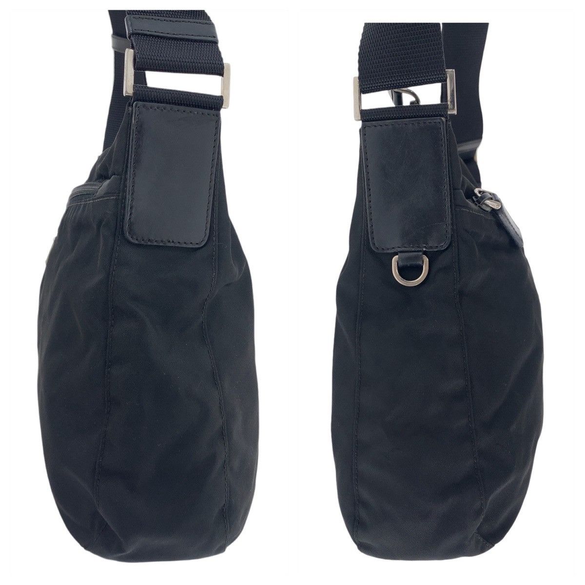 Prada Prada Prada Nylon Tessuto Logo Shoulder Bag Canvas Crossbody Bag Size ONE SIZE - 5 Thumbnail