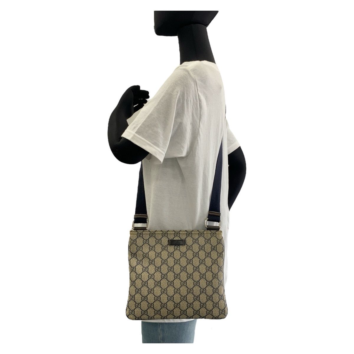 Gucci Gucci Gucci GG Supreme Canvas Shoulder Bag 201533 Canvas Crossbody Bag 201533 in Very Good Condition Size ONE SIZE - 8 Thumbnail