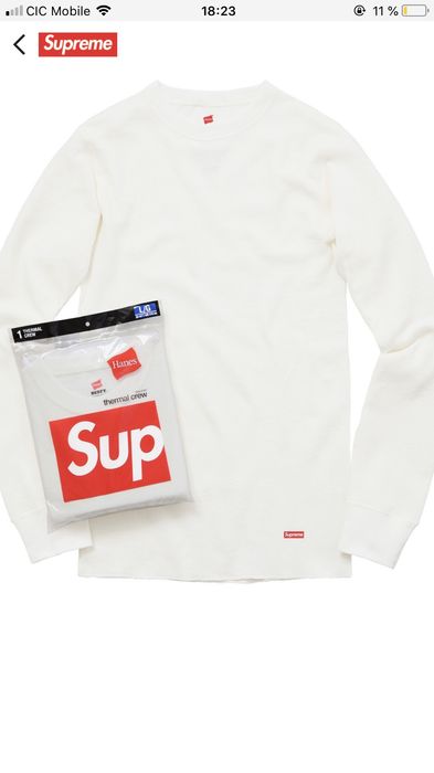 Supreme hanes sales collab