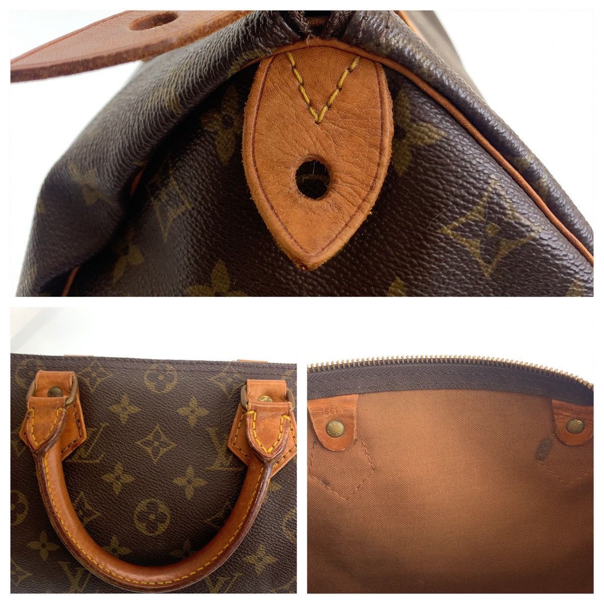 Louis Vuitton Louis Vuitton Louis Vuitton Monogram Speedy 30 Handbag M41526 Canvas Handbag M41526 Size ONE SIZE - 6 Thumbnail