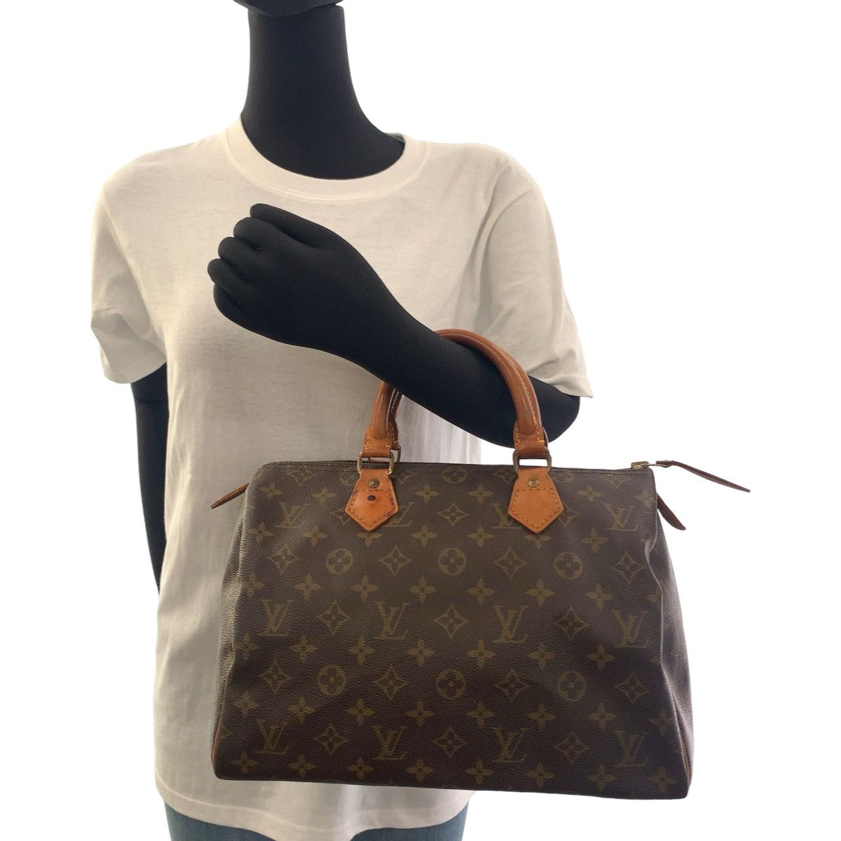 Louis Vuitton Louis Vuitton Louis Vuitton Monogram Speedy 30 Handbag M41526 Canvas Handbag M41526 Size ONE SIZE - 7 Thumbnail