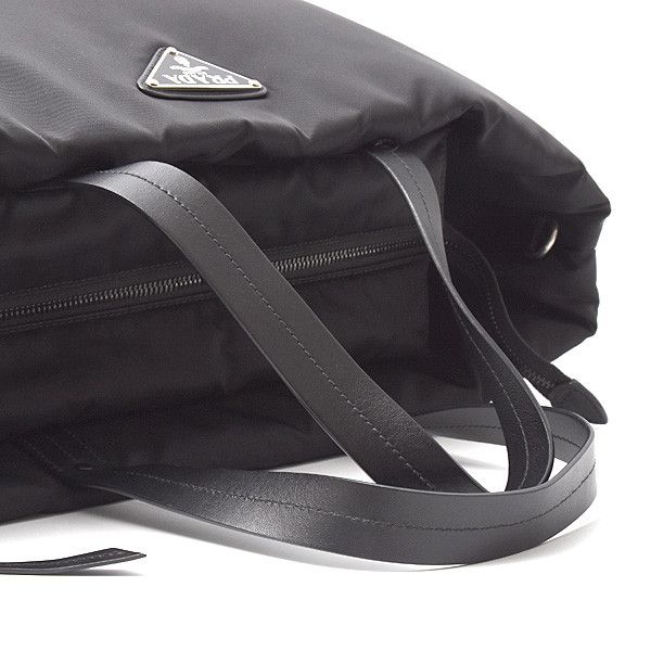 Prada Prada Prada Nylon Padded Tote Bag Black Canvas Tote Bag 75976 in Great Condition Size ONE SIZE - 6 Thumbnail