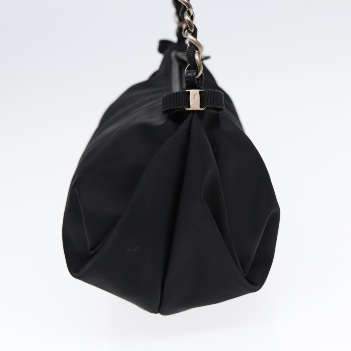 Salvatore Ferragamo Vara Black Synthetic Shoulder Bag (Pre-Owned) Size ONE SIZE - 11 Thumbnail