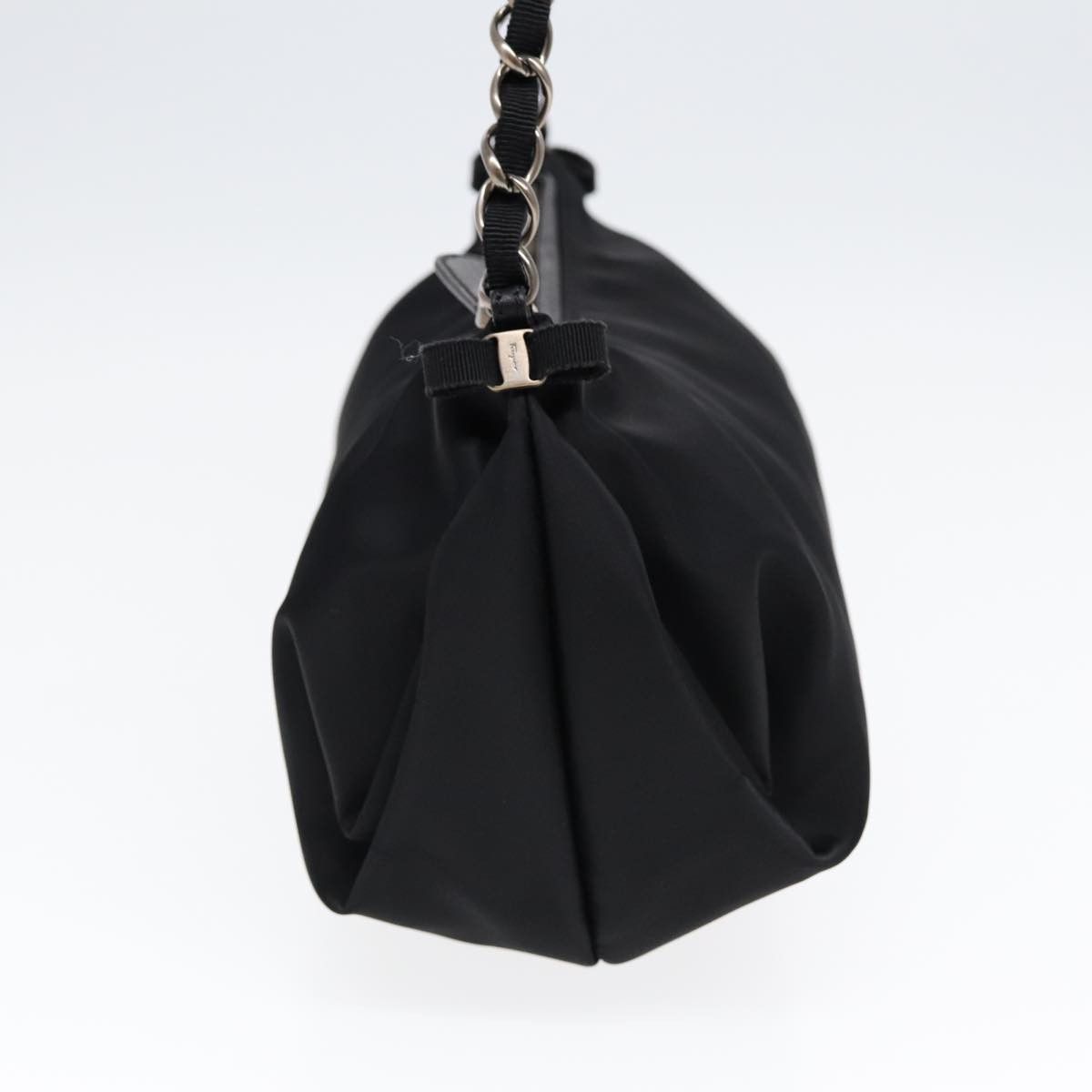 Salvatore Ferragamo Vara Black Synthetic Shoulder Bag (Pre-Owned) Size ONE SIZE - 10 Thumbnail