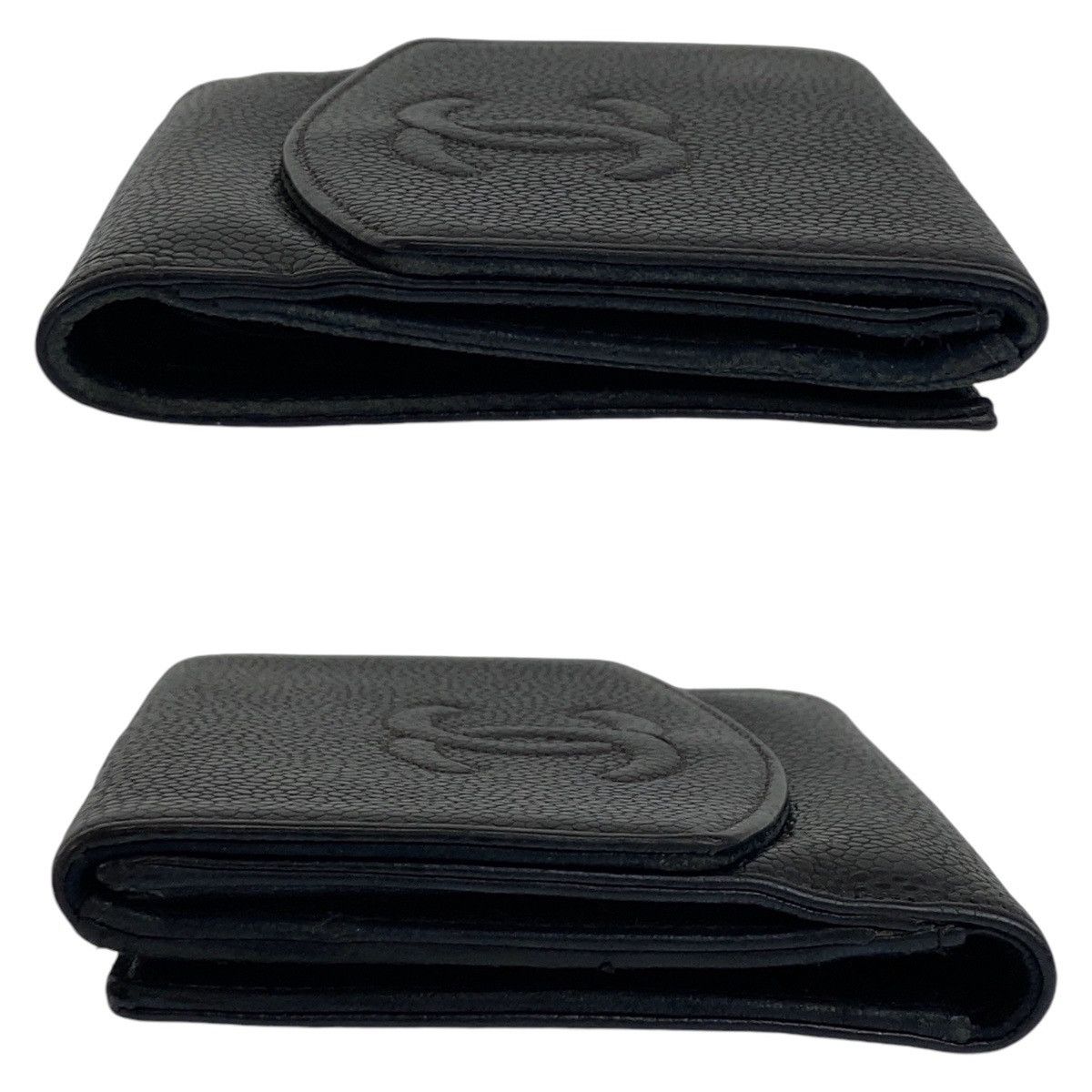 Chanel Chanel Chanel Caviar Skin Compact Wallet 407157 Leather Short Wallet 407157 in Very Good Condition Size ONE SIZE - 10 Thumbnail