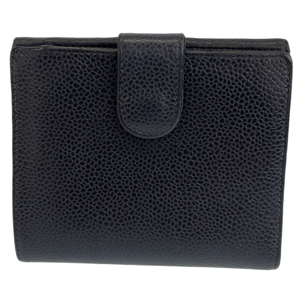 Chanel Chanel Chanel Caviar Skin Compact Wallet 407157 Leather Short Wallet 407157 in Very Good Condition Size ONE SIZE - 2 Thumbnail