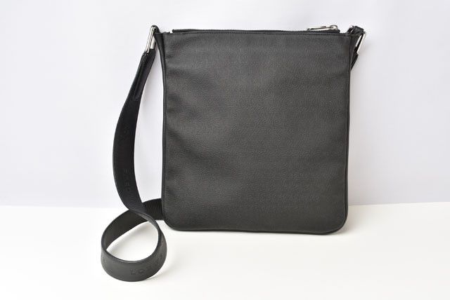 Loewe Loewe Loewe Coated Canvas Shoulder/Messenger Bag Black Canvas Crossbody Bag 2409a08-lo in Great Condition Size ONE SIZE - 3 Thumbnail