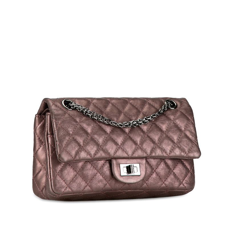 Chanel Chanel Chanel 2.55 Coco Mark Matelasse Chain Shoulder Bag Metallic Pink Leather Leather Shoulder Bag in Very Good Condition Size ONE SIZE - 2 Thumbnail