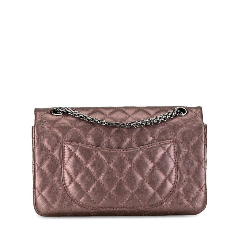 Chanel Chanel Chanel 2.55 Coco Mark Matelasse Chain Shoulder Bag Metallic Pink Leather Leather Shoulder Bag in Very Good Condition Size ONE SIZE - 3 Thumbnail