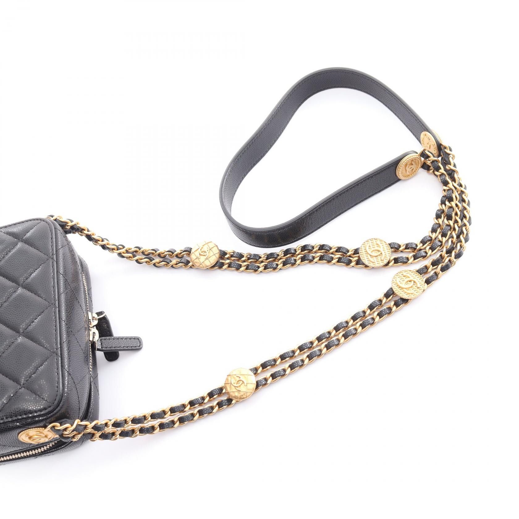 Chanel Chanel Caviar Quilted Twist Your Buttons Clutch With Chain Leather Shoulder Bag A3016167 in Great Condition Size ONE SIZE - 6 Thumbnail