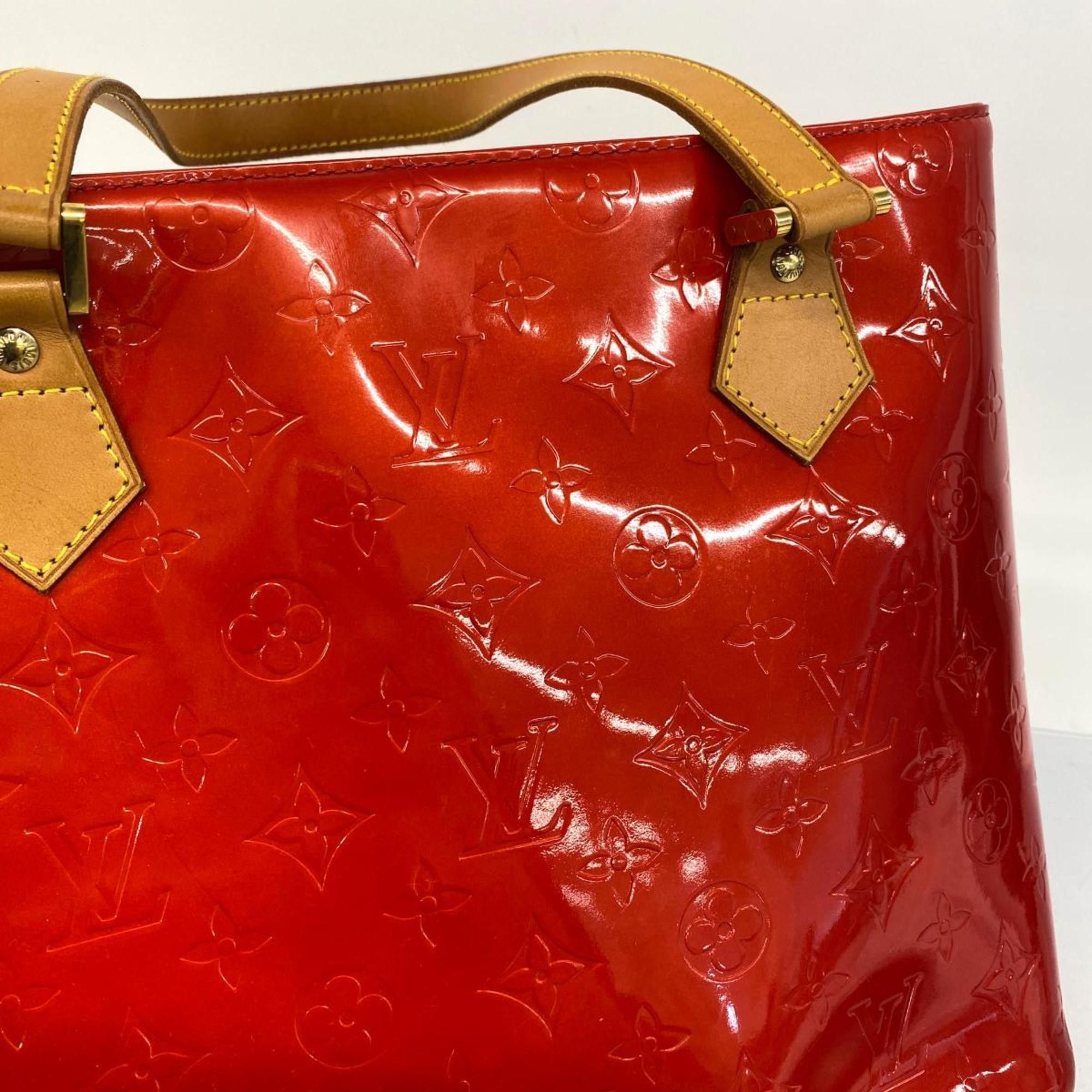 Louis Vuitton Louis Vuitton Tote Bag Vernis Houston M91092 Rouge Ladies Size ONE SIZE - 12 Thumbnail