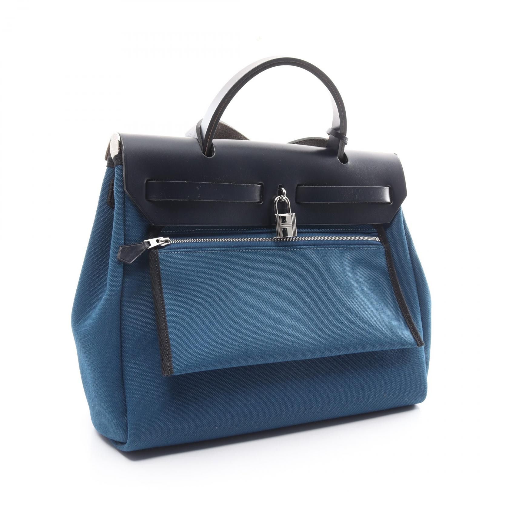 Hermes Hermes Herbag Zip PM Canvas Handbag in Great Condition Size ONE SIZE - 2 Thumbnail