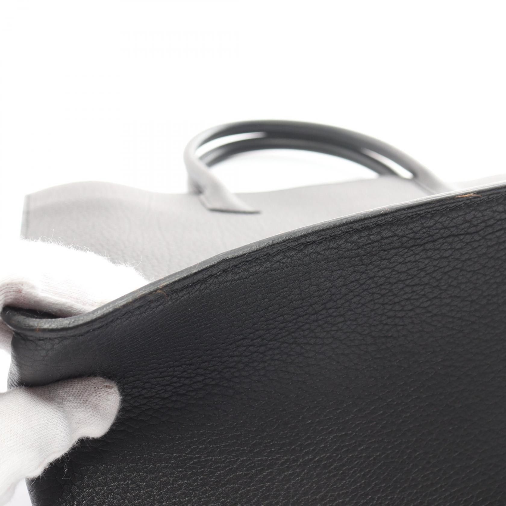 Hermes Hermes Clemence White Bass GM Leather Tote Bag in Great Condition Size ONE SIZE - 8 Thumbnail