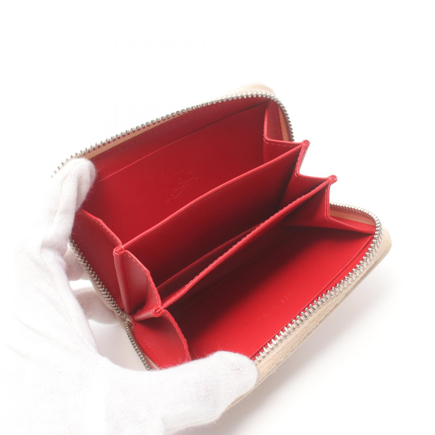 Christian Louboutin Christian Louboutin Panettone Coin Purse Leather Coin Case 3175223 0001 in Very Good Condition Size ONE SIZE - 3 Thumbnail