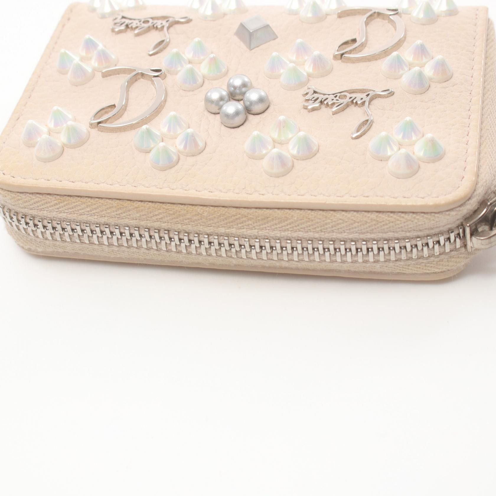 Christian Louboutin Christian Louboutin Panettone Coin Purse Leather Coin Case 3175223 0001 in Very Good Condition Size ONE SIZE - 7 Thumbnail