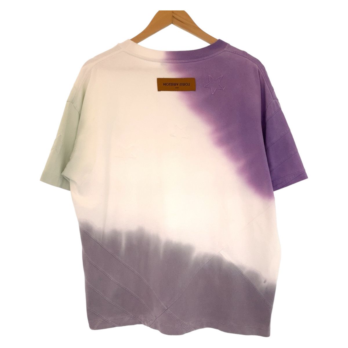 Louis Vuitton Louis Vuitton Louis Vuitton Cotton Patchwork Flags Dip T-Shirt S Cotton Tops 406603 in Very Good Condition Size ONE SIZE - 2 Thumbnail