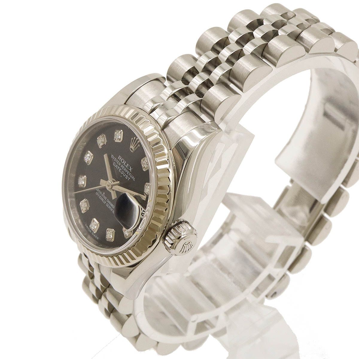 Rolex Rolex Rolex Datejust Roulette Black Dial 10P Diamond Automatic Watch 179174G Metal Automatic 179174G in Pristine Condition Size ONE SIZE - 6 Thumbnail