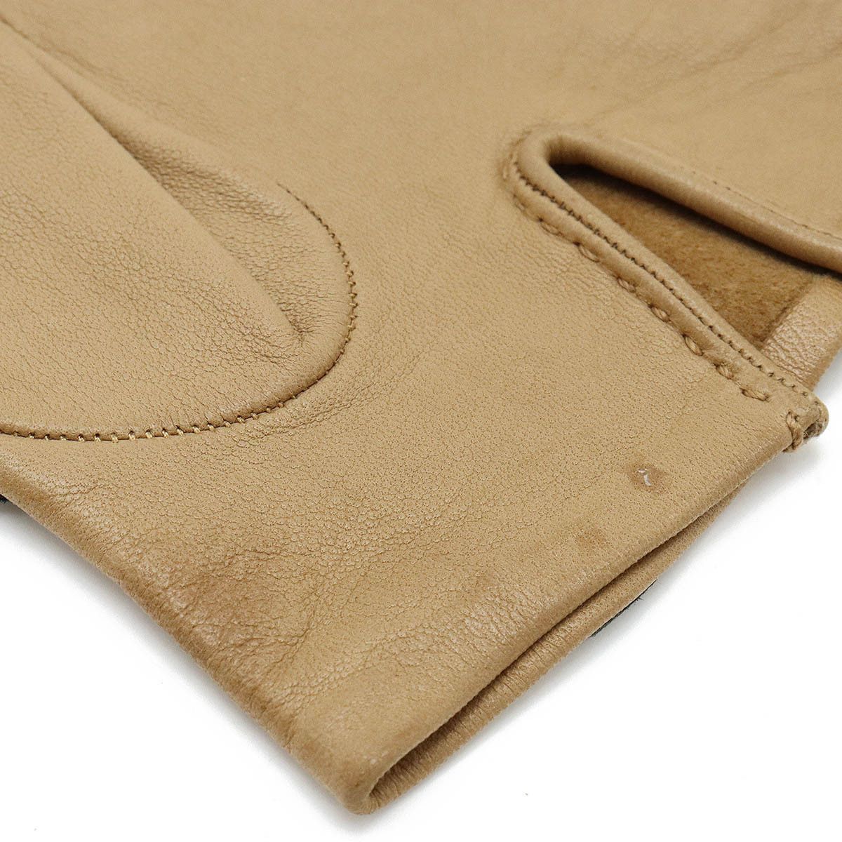 Hermes Hermes Hermes Lambskin H Logo Gloves Leather Gloves #7.5 DUTY FREE for USA Size ONE SIZE - 3 Thumbnail