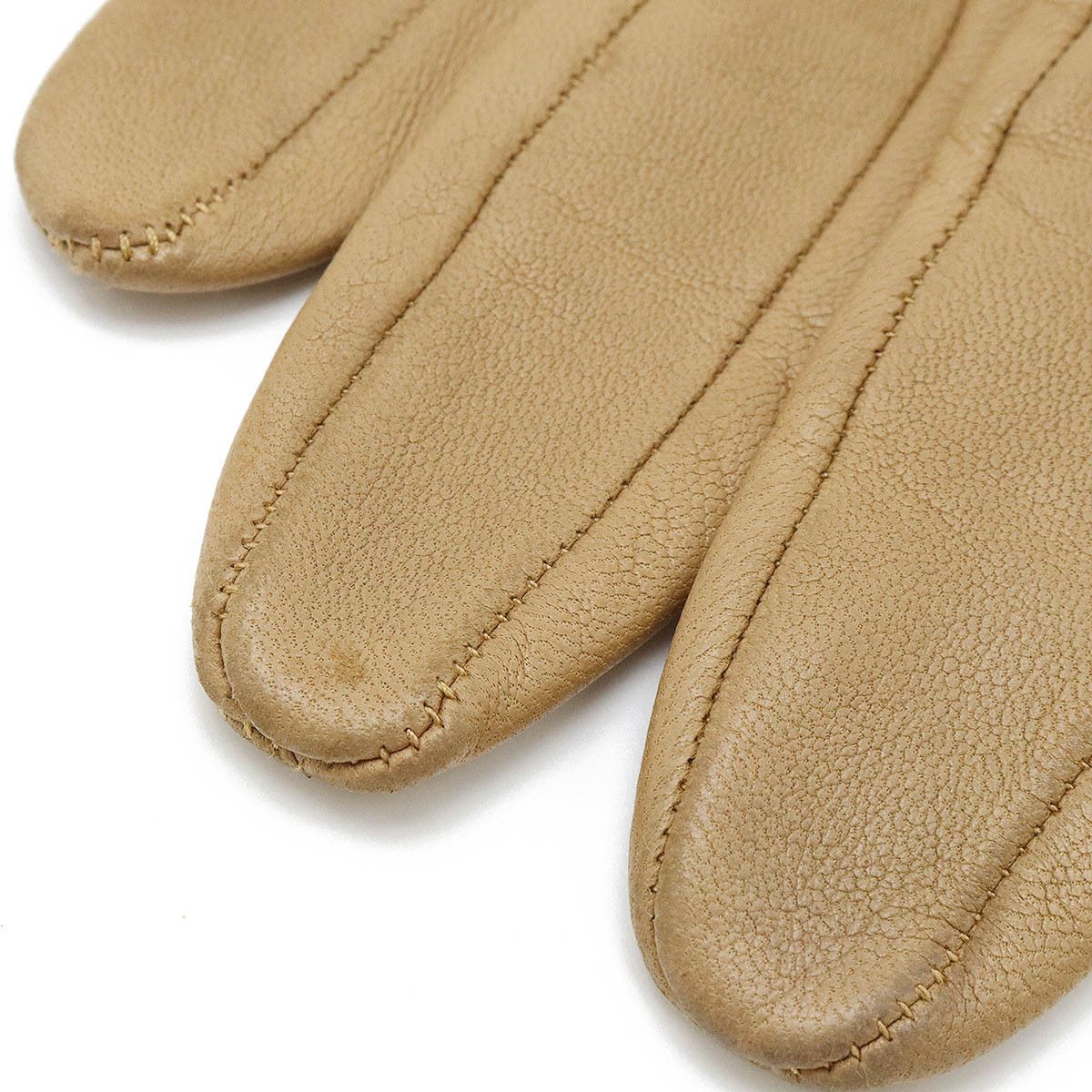 Hermes Hermes Hermes Lambskin H Logo Gloves Leather Gloves #7.5 DUTY FREE for USA Size ONE SIZE - 4 Thumbnail