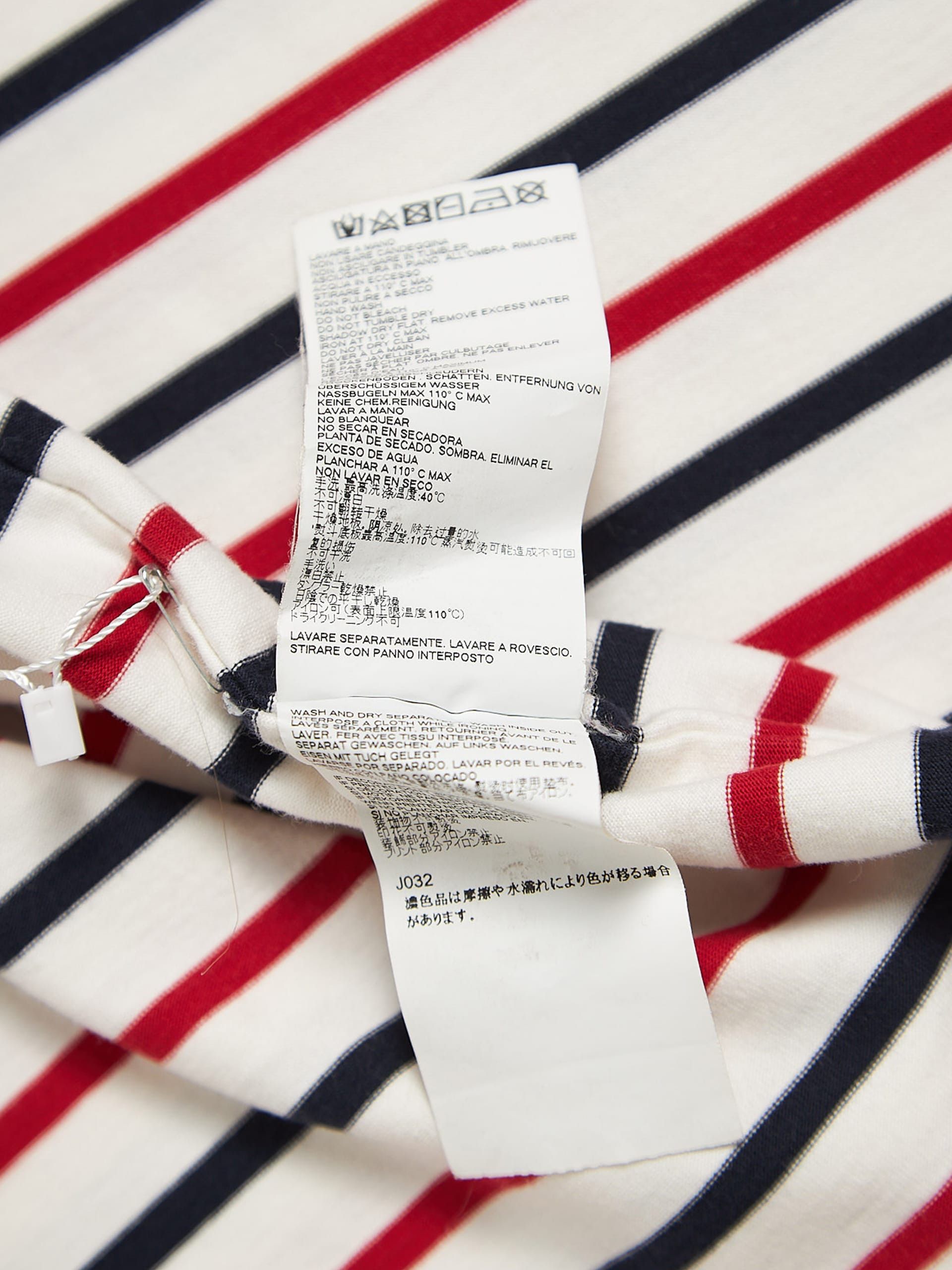 Maison Margiela メゾンマルジェラ 19AW ドルマンスリーブ ストライプ ロングスリーブ 長袖 シャツ レッド/ホワイト レディース S51CT0989 Maison Margiela(メゾンマルジェラ) / 19AW/メゾンマルジェラ/オーバー