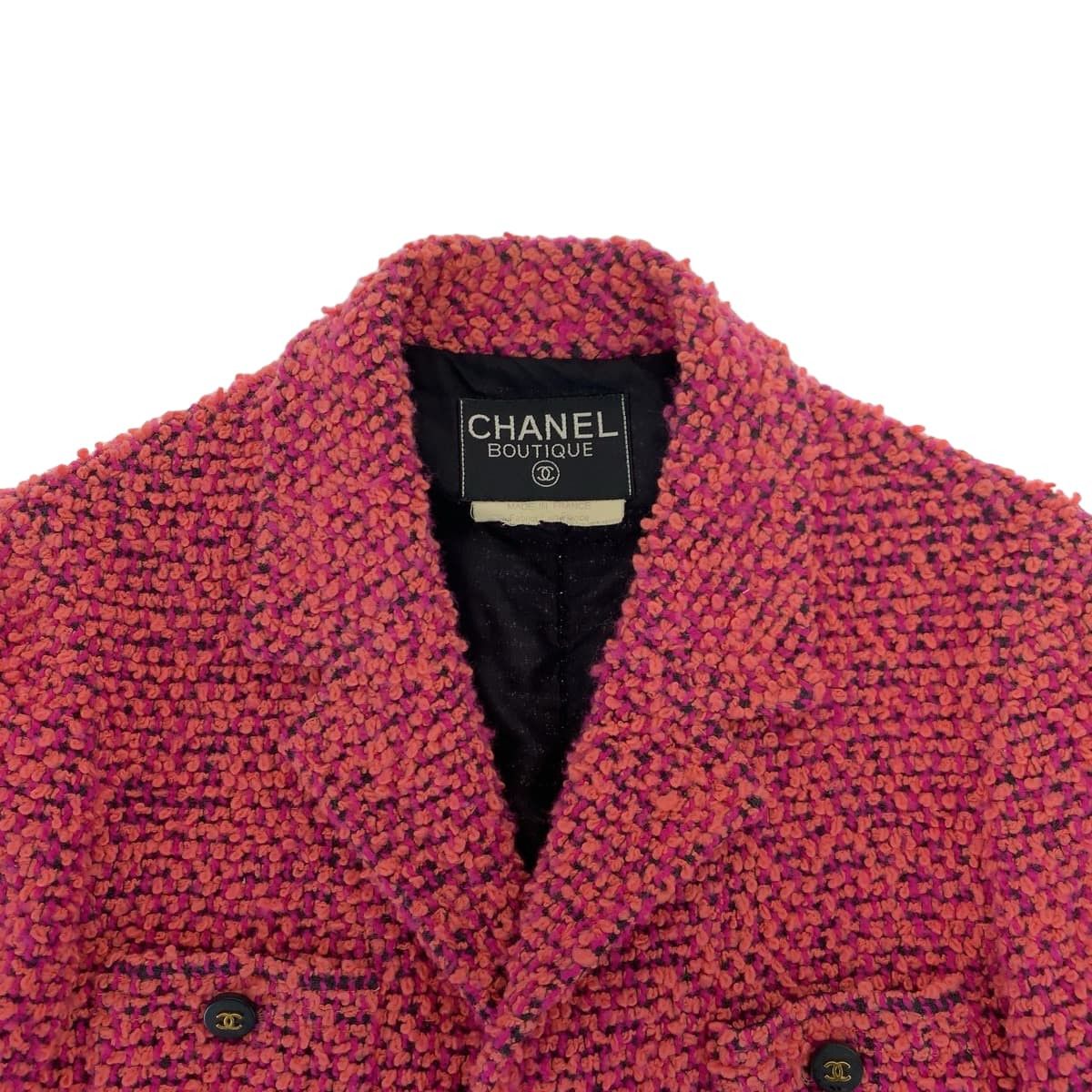 Chanel Chanel Chanel Vintage Pink Wool Tailored Jacket Canvas Tops PO3826WO2180 in Great Condition Size ONE SIZE - 9 Thumbnail