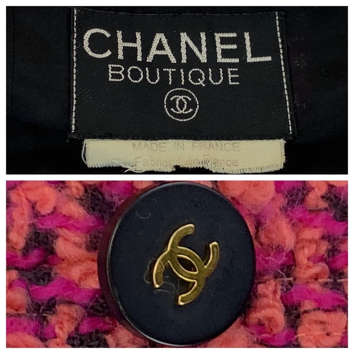Chanel Chanel Chanel Vintage Pink Wool Tailored Jacket Canvas Tops PO3826WO2180 in Great Condition Size ONE SIZE - 6 Thumbnail