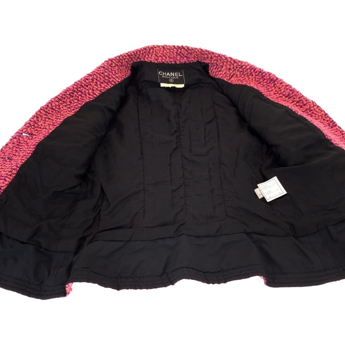 Chanel Chanel Chanel Vintage Pink Wool Tailored Jacket Canvas Tops PO3826WO2180 in Great Condition Size ONE SIZE - 8 Thumbnail
