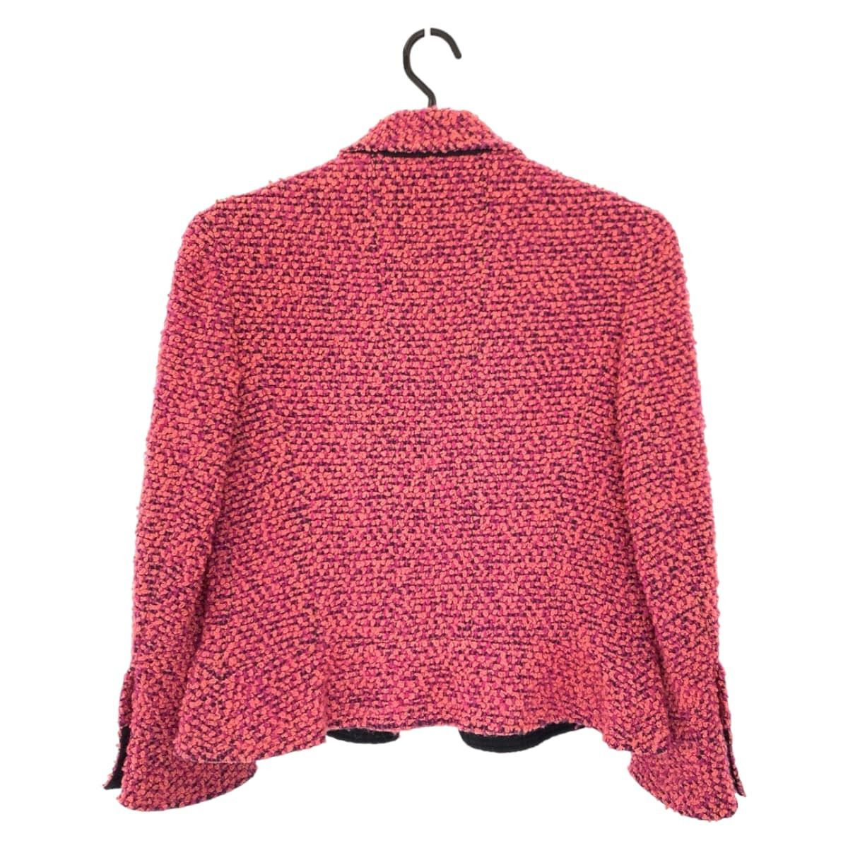 Chanel Chanel Chanel Vintage Pink Wool Tailored Jacket Canvas Tops PO3826WO2180 in Great Condition Size ONE SIZE - 2 Thumbnail