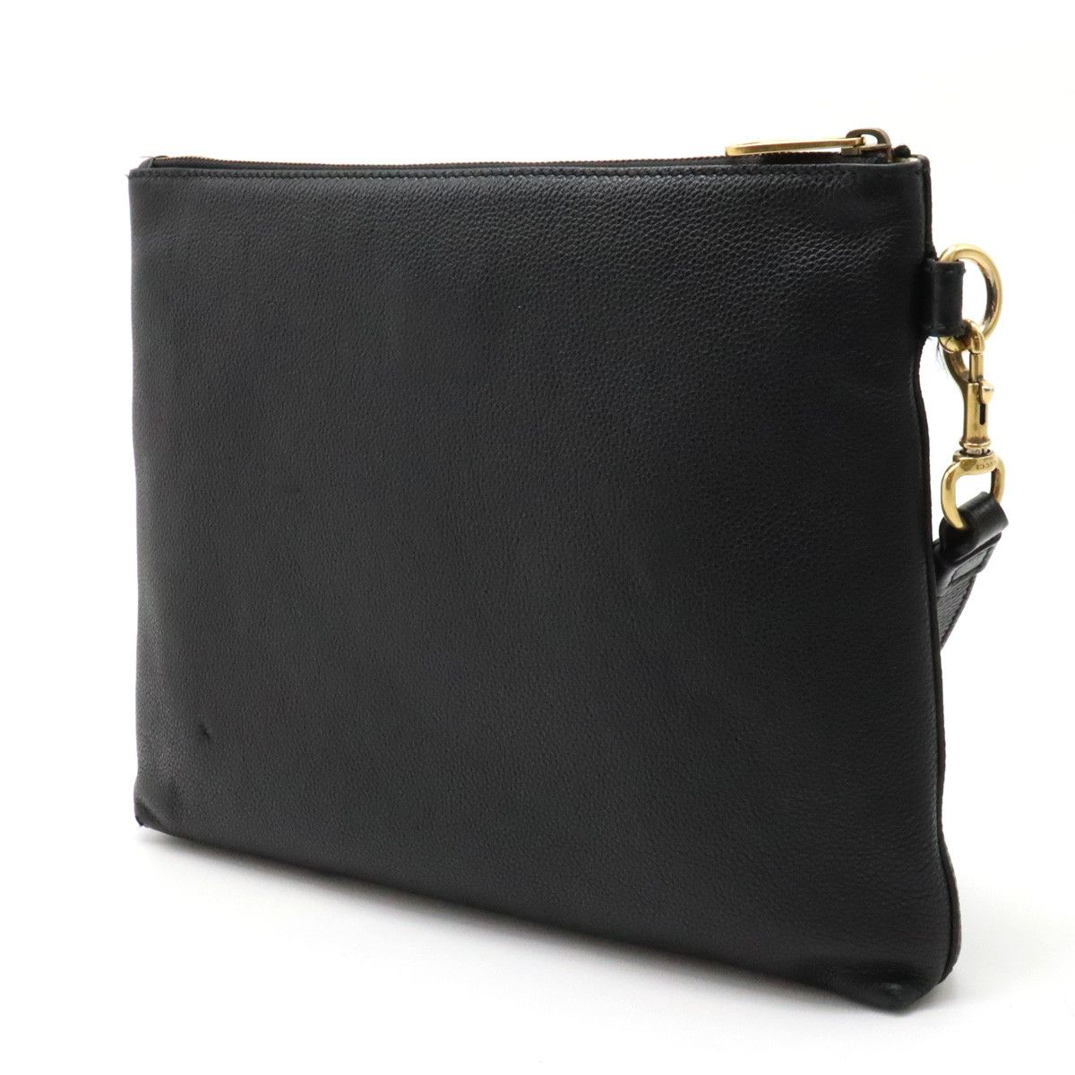 Gucci Gucci Gucci Leather Logo Print Medium Clutch Bag 572770 Leather Other 572770 in Very Good Condition Size ONE SIZE - 2 Thumbnail