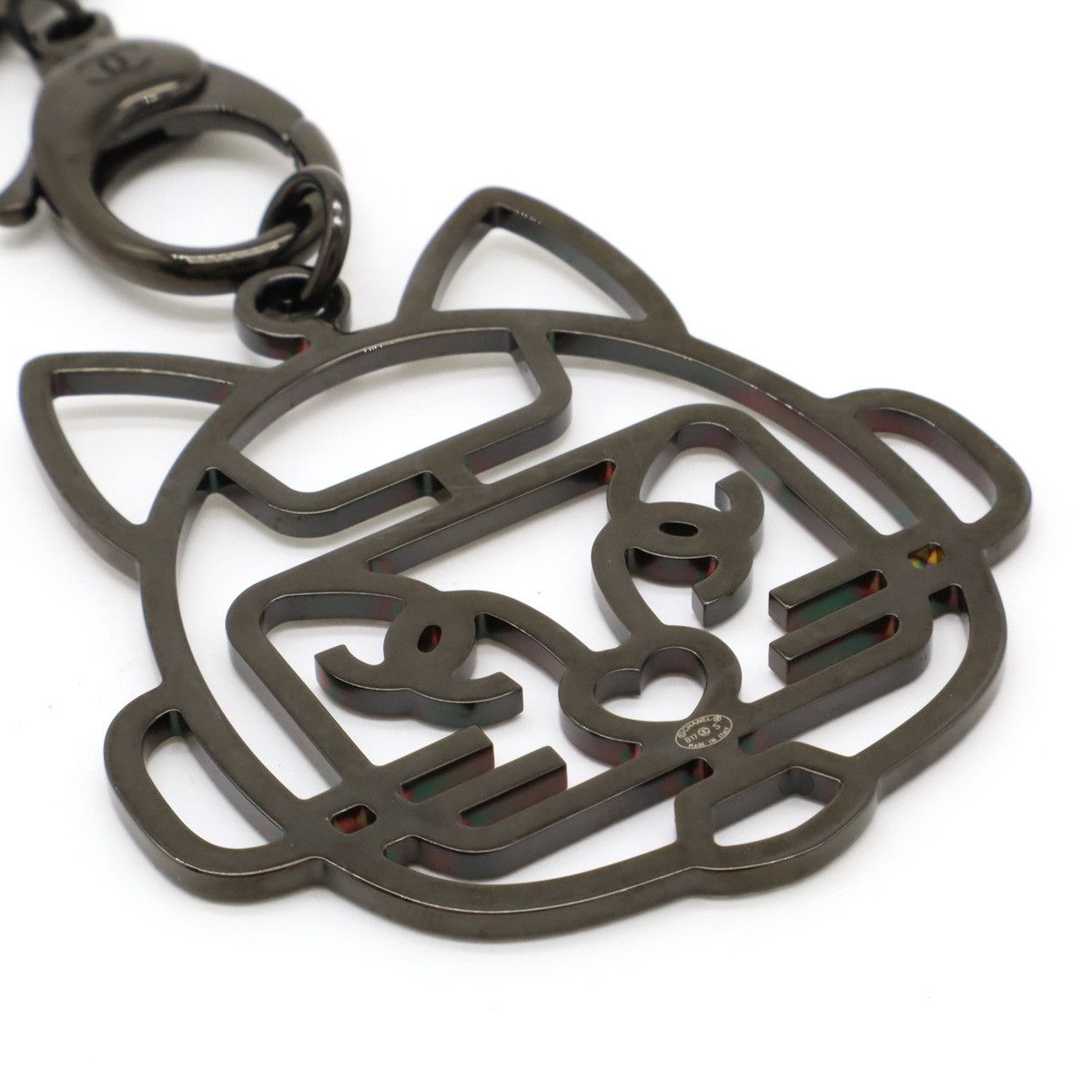 Chanel Chanel Chanel Robot Cat Metal Rhinestone Neck Strap Metal Other in Great Condition Size ONE SIZE - 3 Thumbnail