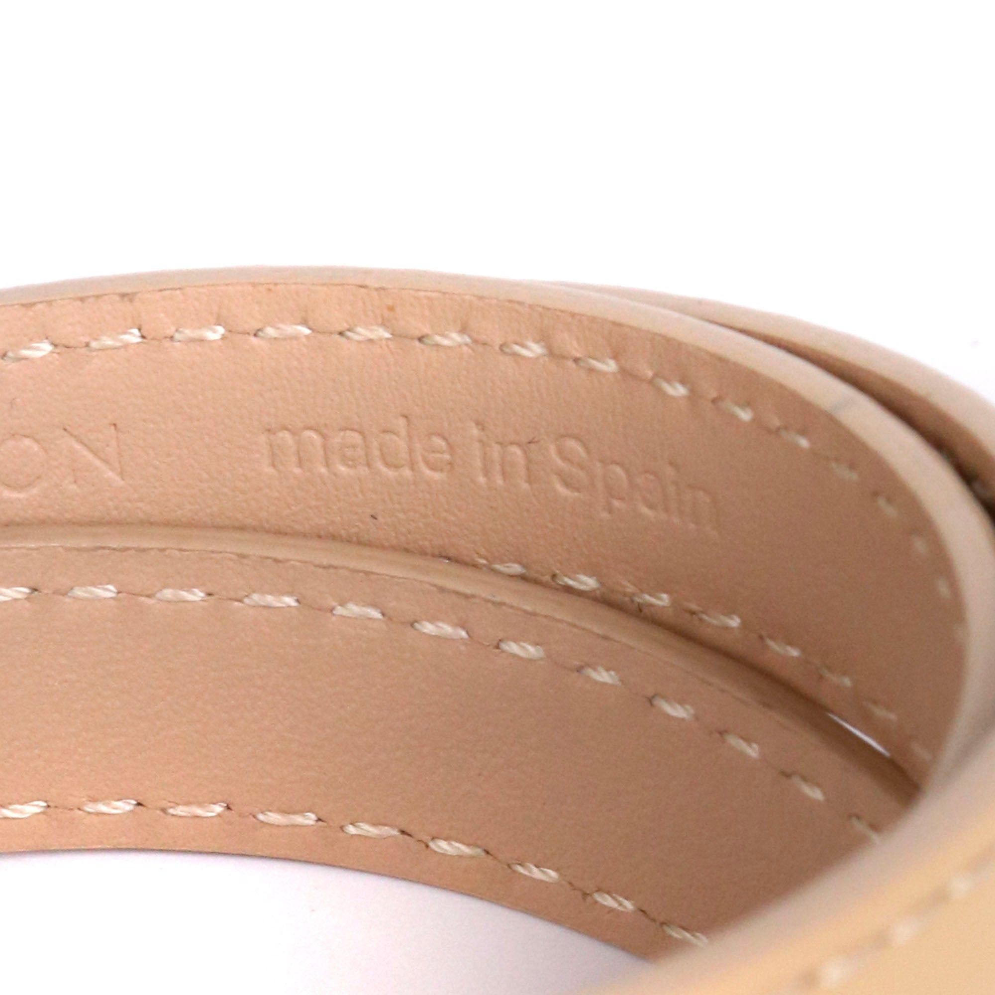 Louis Vuitton LOUIS VUITTON - Louis Vuitton triple tour bracelet in beige leather (T17) Size ONE SIZE - 5 Thumbnail