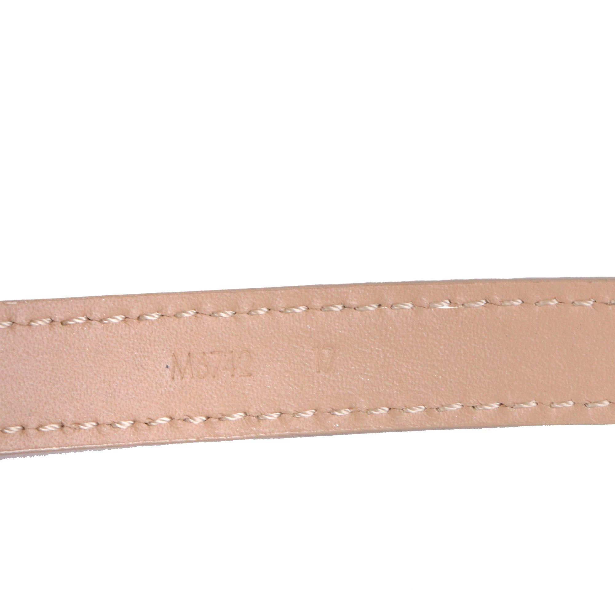 Louis Vuitton LOUIS VUITTON - Louis Vuitton triple tour bracelet in beige leather (T17) Size ONE SIZE - 6 Thumbnail