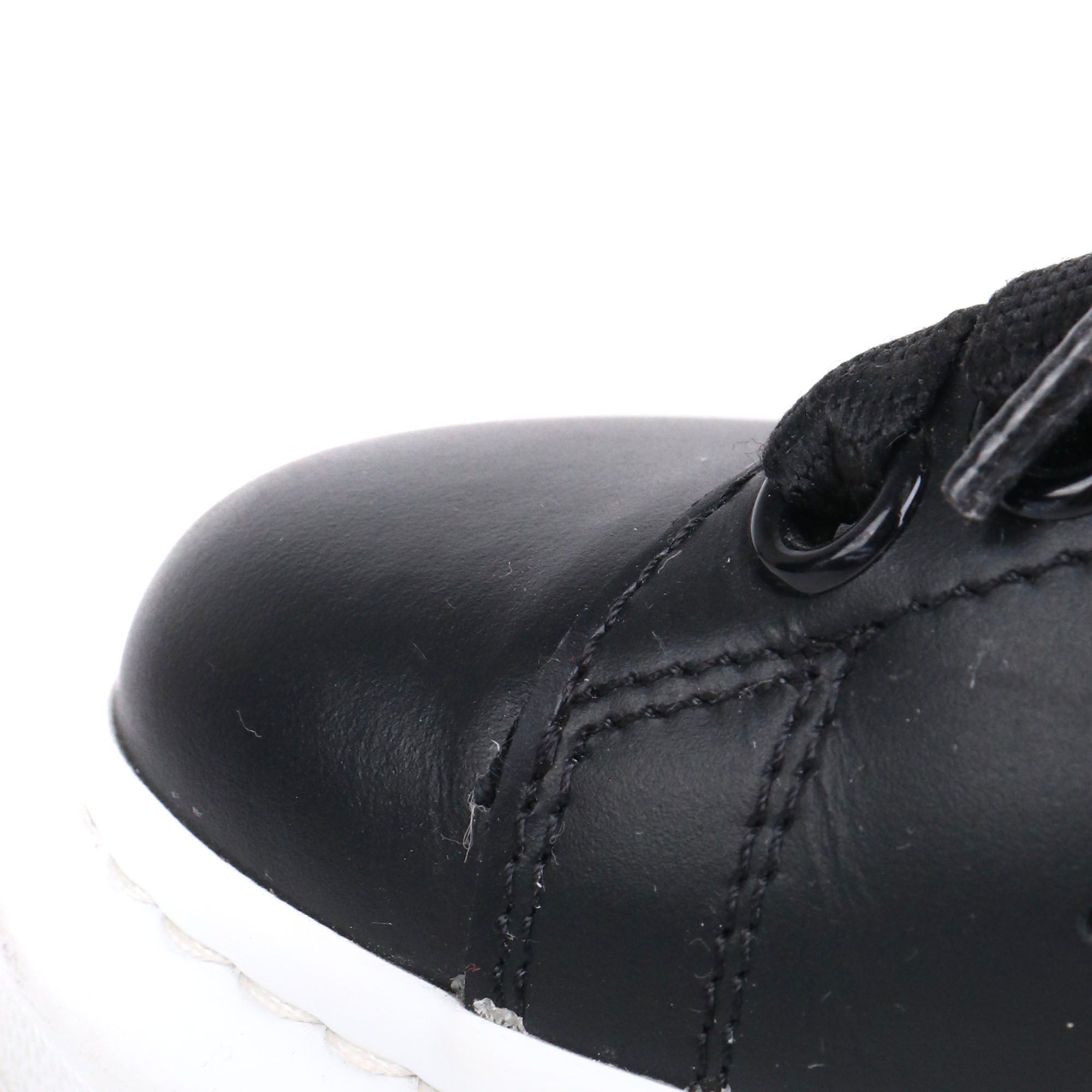 Alexander McQueen ALEXANDER MCQUEEN - Oversized Alexander McQueen sneakers in black leather (T36.5) Size US 5.5 / IT 35.5 - 4 Thumbnail