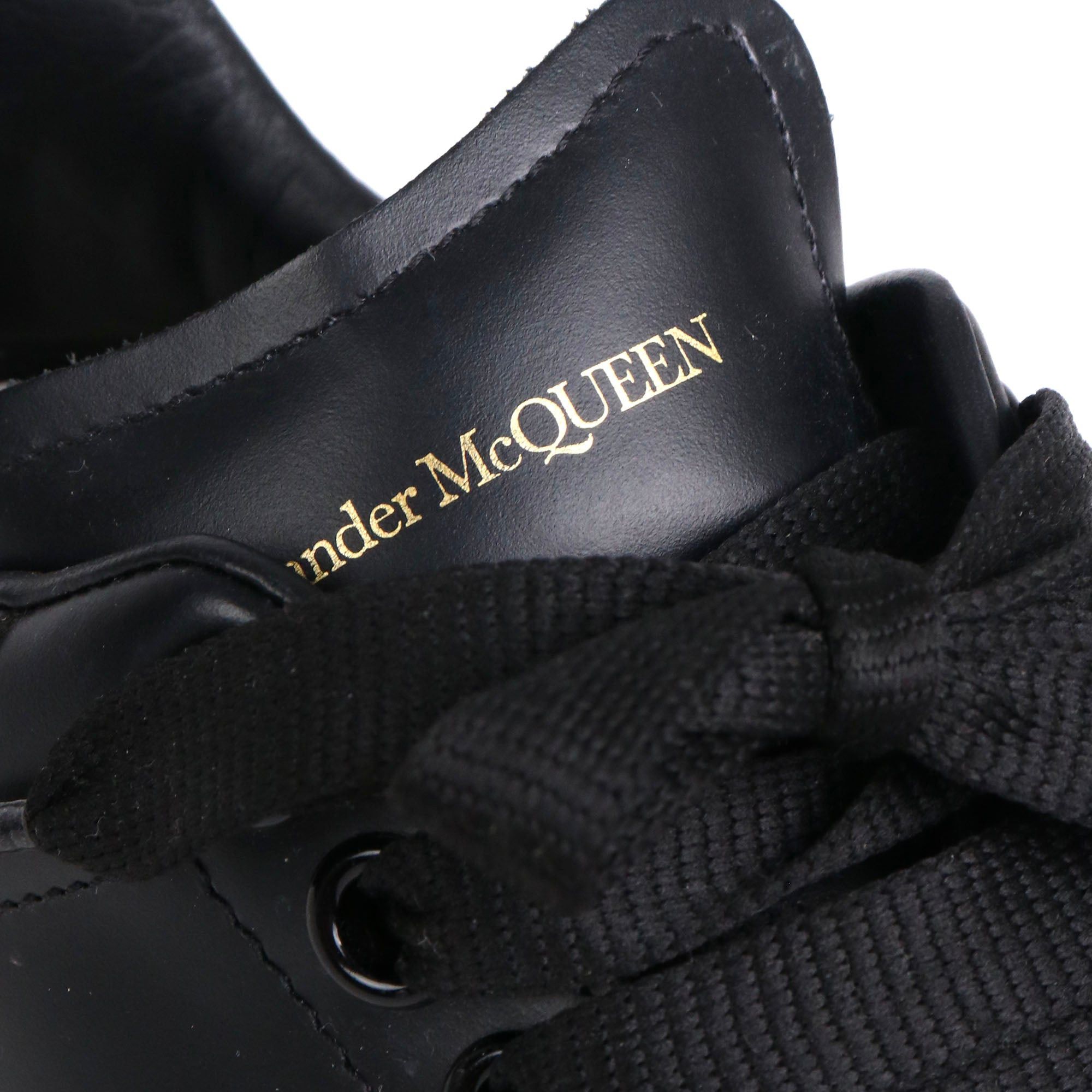 Alexander McQueen ALEXANDER MCQUEEN - Oversized Alexander McQueen sneakers in black leather (T36.5) Size US 5.5 / IT 35.5 - 5 Thumbnail