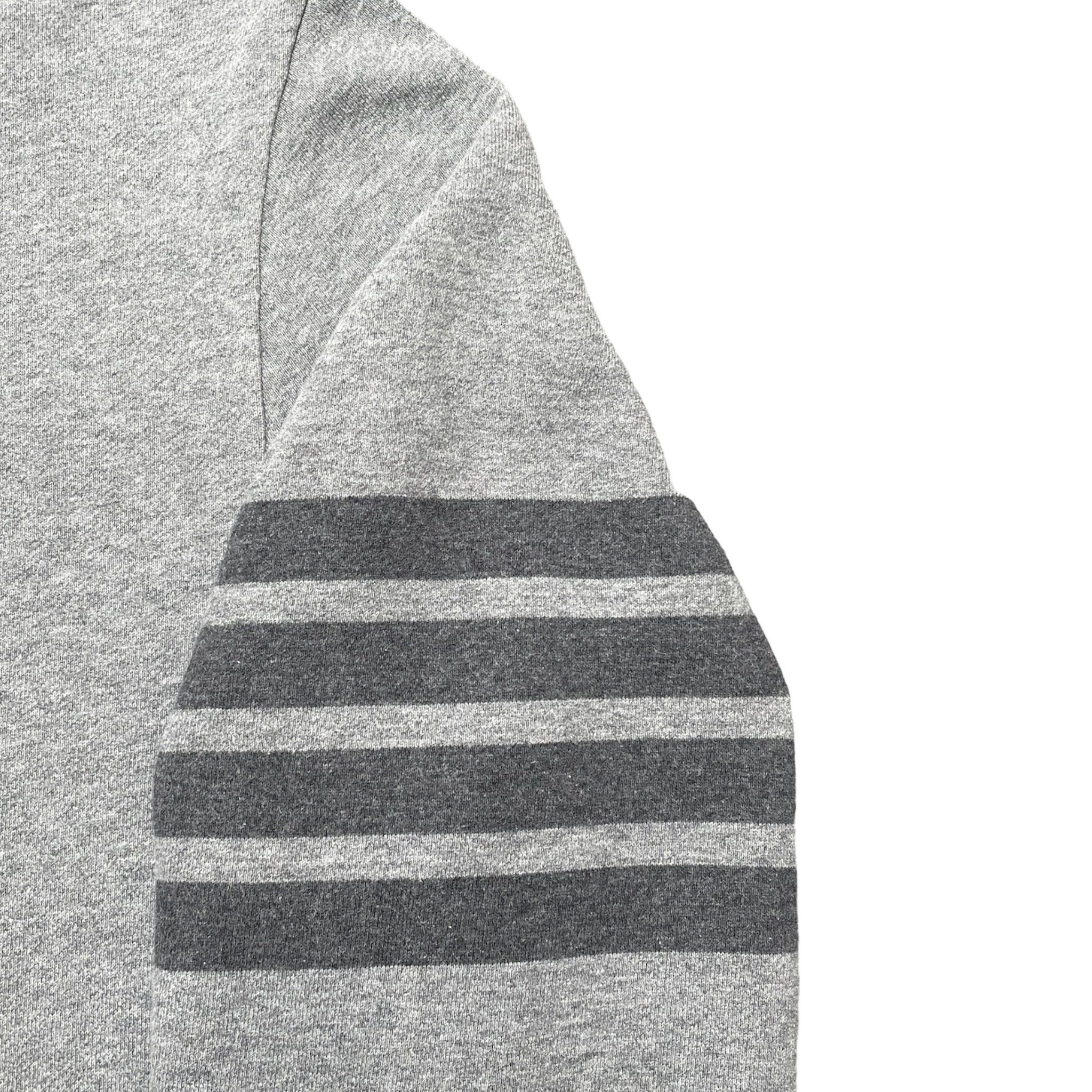 Thom Browne Engineered 4 Bar Classic Crewneck Sweatshirt Grey Black Size US M / EU 48-50 / 2 - 3 Thumbnail