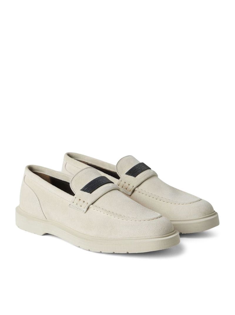 Brunello Cucinelli SUEDE LOAFERS Size US 8.5 / IT 38.5 - 2 Thumbnail